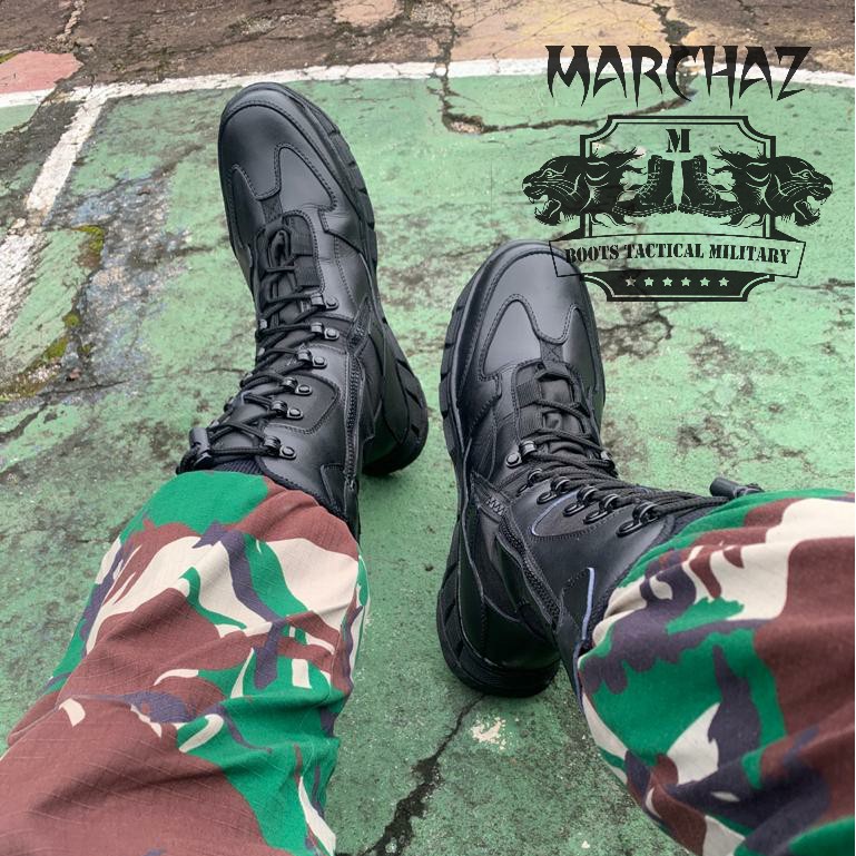 SEPATU PDL MARCHAZ KULIT SAPI ASLI SEPATU PDL DINAS LAPANGAN TNI POLRI SECURITY SATPAM