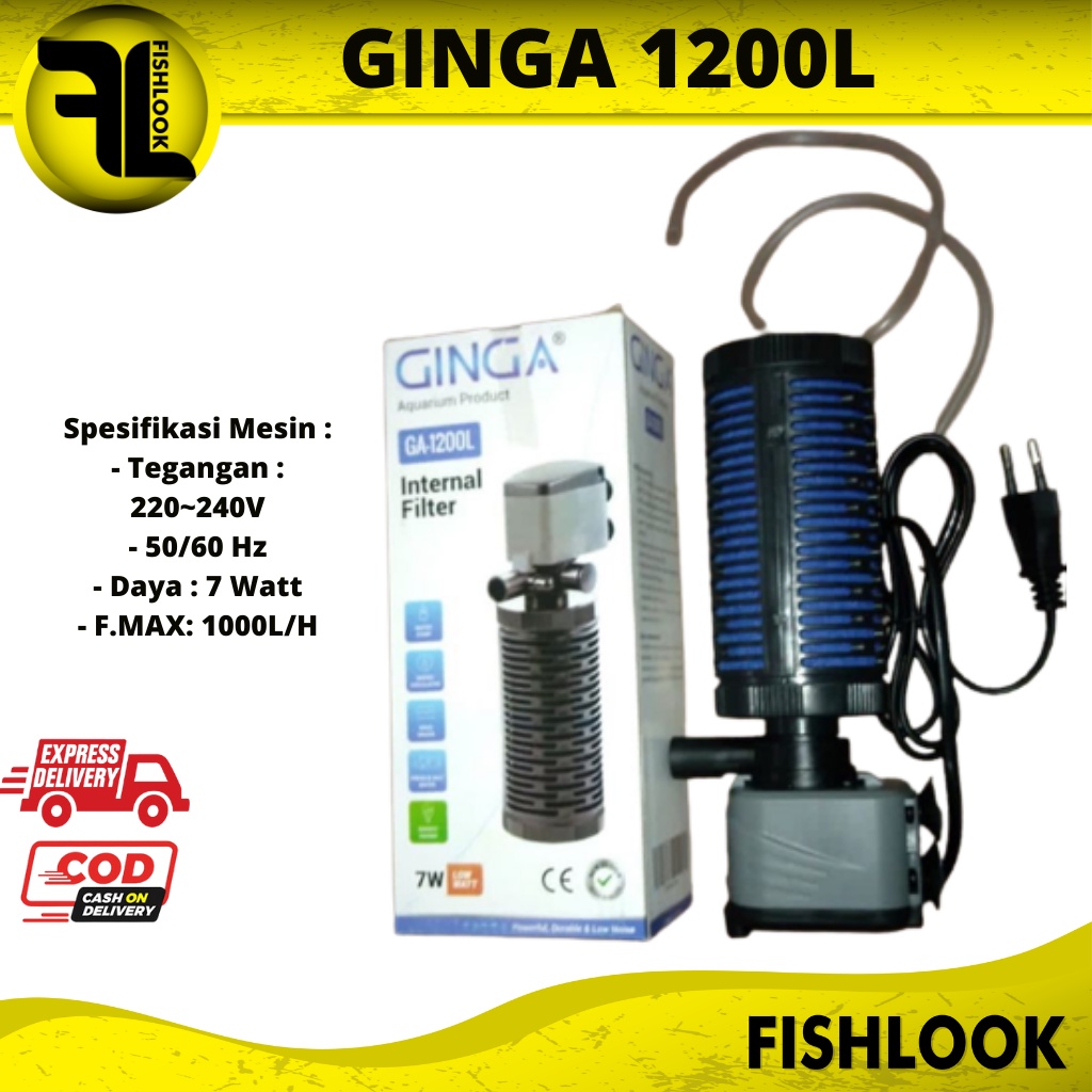 GINGA GA 1200 L 1200L GA1200L MESIN POMPA INTERNAL FILTER AQUARIUM