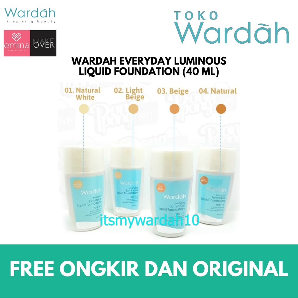 [READY] Wardah Luminous Liquid Foundation Original