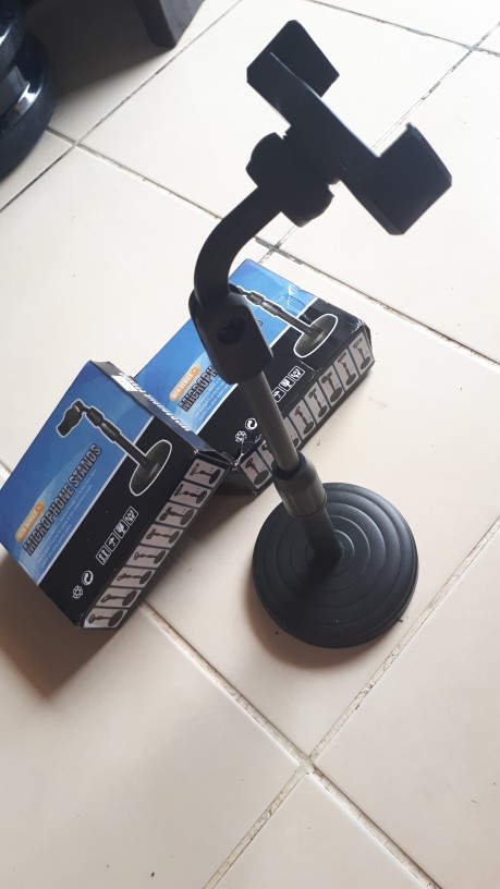 Phone Holder Hd-25 Stand Meja Folding Desktop Support Table Standing Berdiri For Meeting Review Vlog