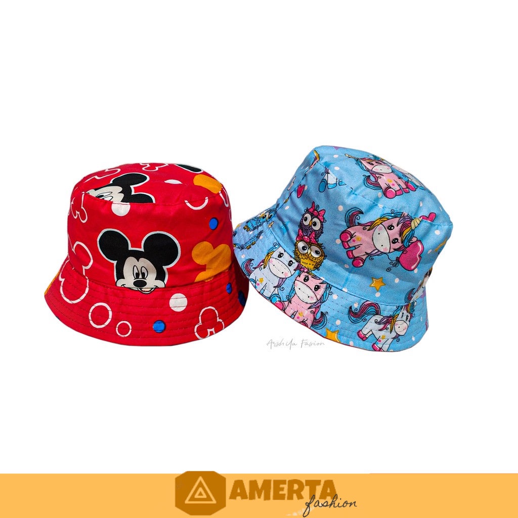 TOPI ANAK PEREMPUAN LAKI LAKI BASEBALL BUCKET HAT ANAK COWOK CEWEK 2 3 4 5 6 7 8 9 10 TAHUN LUCU 1 BASEBALL FASHION ANAK OOTD USIA UMUR BALITA KIDS KUPLUK AKSESORIS KEPALA KADO BUKET ANAK BAYI COWO CEWE LUCU MURAH-Kuda Poni - Mickey M