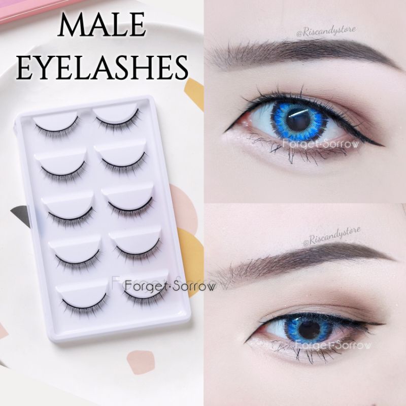 Male Natural Eyelashes Cosplay / Douyin Eyelashes