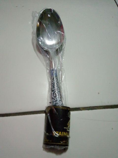 Sendok Makan Motif Batik Stainless Steel / Sendok Batik Stainless Tebal