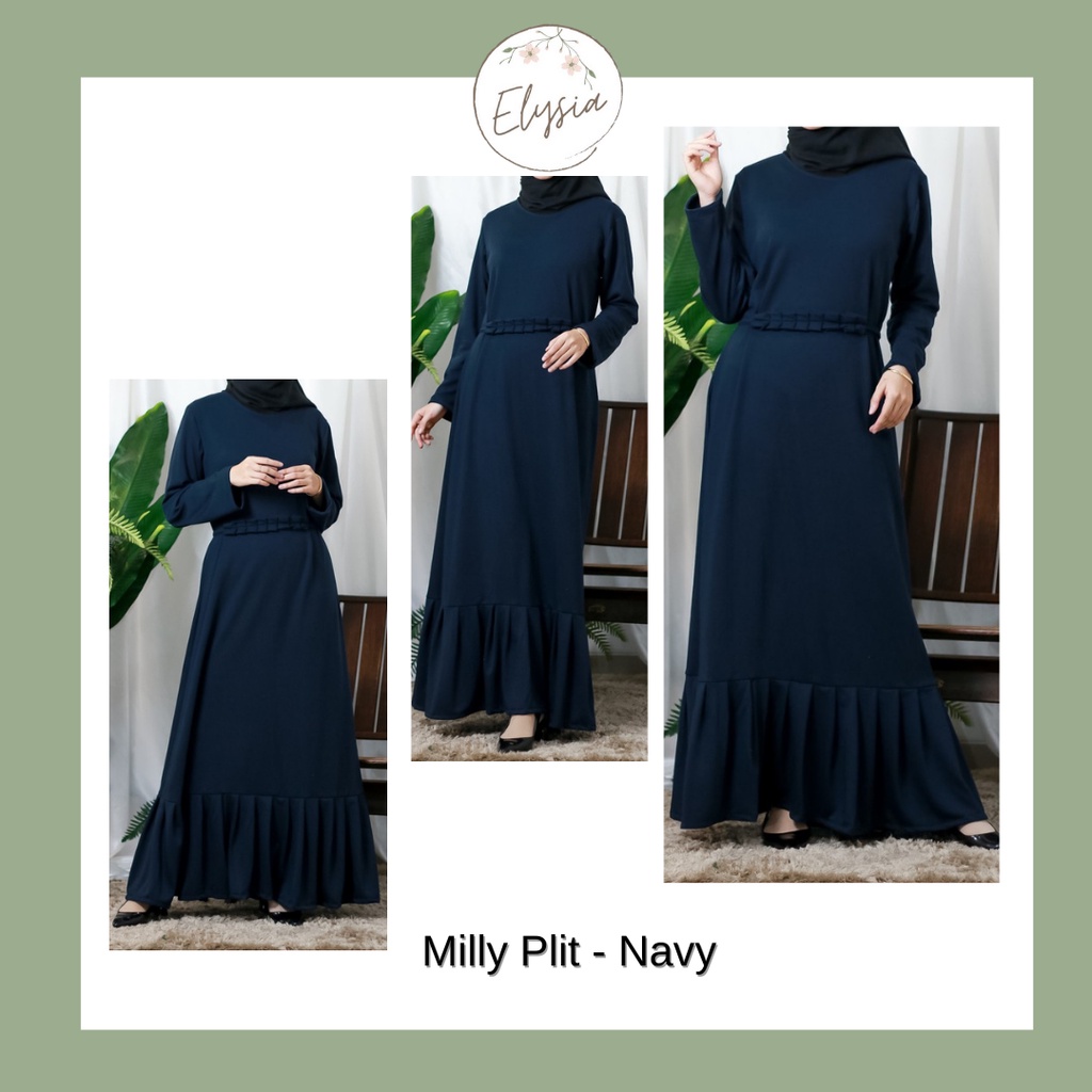 Milly Plit Dress - Gaun/Gamis Muslim Wanita