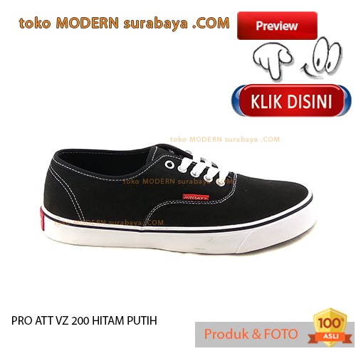 PRO ATT VZ 200 HITAM PUTIH sepatu santai pria casual sneakers