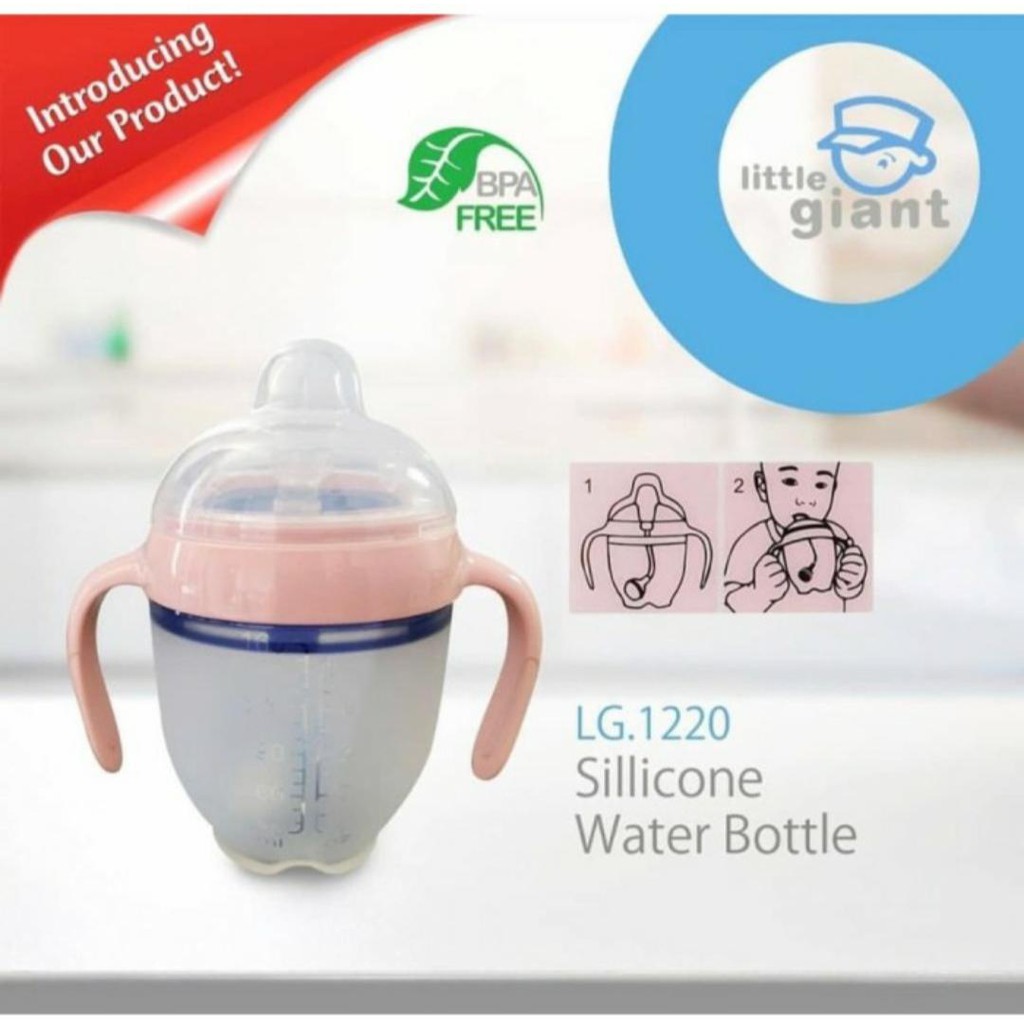 Little Giant LG 1220 Silicone Water Bottle 0m+ 160ml Botol Minum Bayi