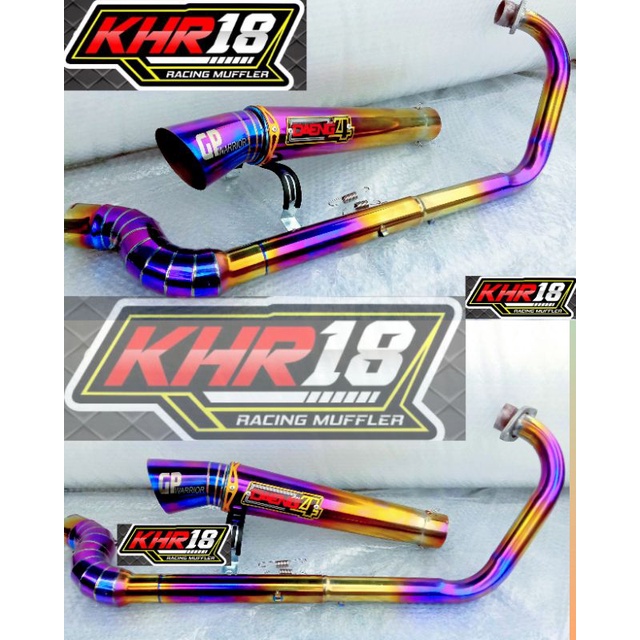 Knalpot Daeng sai4 GP warrior Bluemon Vixion satria MX king MX