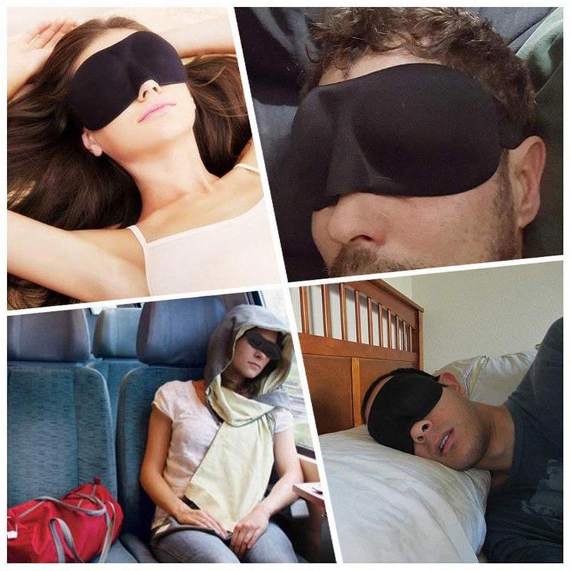 Penutup mata tidur travel 3D Kacamata Tidur Anti Silau Insomnia Sleep Mask Eye Mask Travel Soft Sleeping Googles