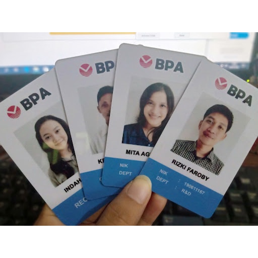 

cetak id card custom desain bahan PVC