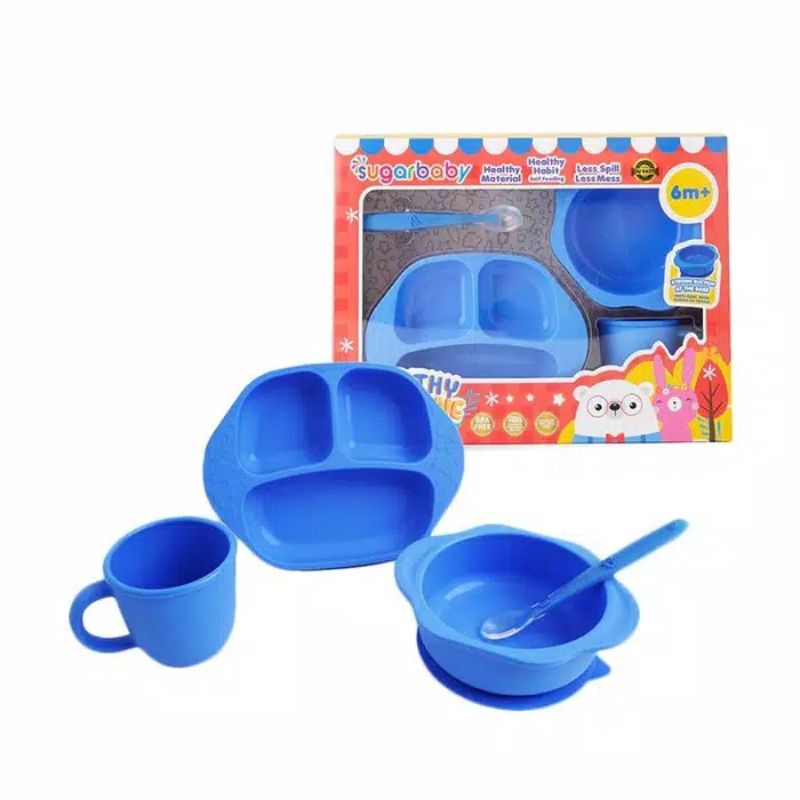 Sugar Baby Healty Silicone Feeding Set 3