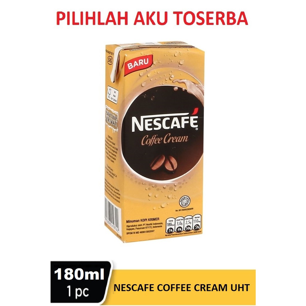 Nescafe Coffee Cream UHT / Kopi Kotak Instan - (1 dus isi 36 @180 ml)