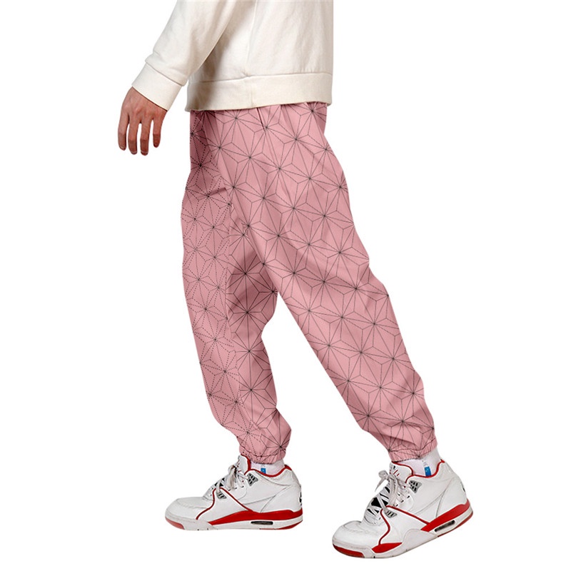 Celana Olahraga Jogger Pants Nezuko Fullprint Motive Premium Unisex