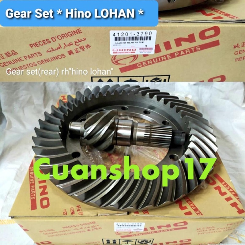GEAR SET GIGI GARDAN BELAKANG HINO LOHAN RASIO 7x41 (34T)