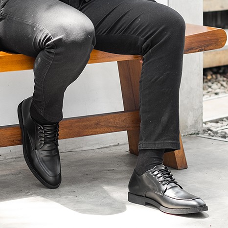 ALAVES BLACK | ManNeedMe x Lvnatica | Sepatu Pantofel Pria Formal / Kantor - Derby Shoes ORI