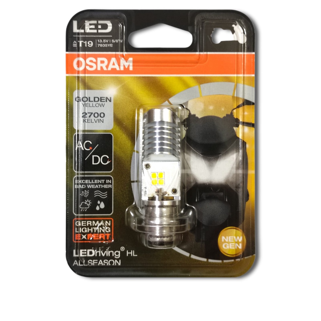 BOHLAM OSRAM ALL SEASON H6 KAKI 1 LED 5/6W AC DC TEMBUS HUJAN PNP