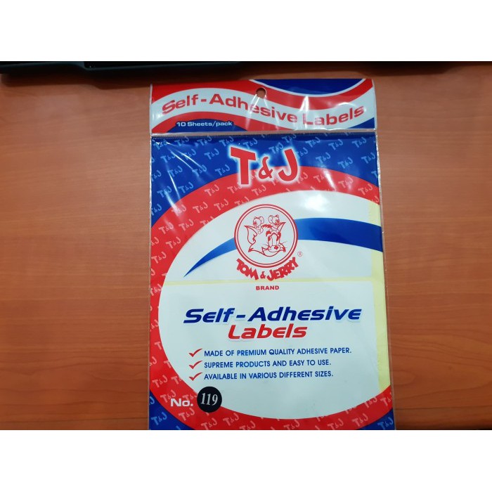 

Jual LABEL TOM & JERRY NO. 119 POLOS / SELF ADHESIVE LABEL Terlaris