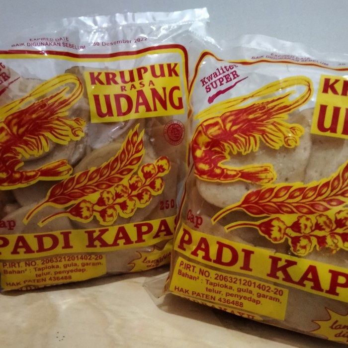 

TERLARIS Krupuk udang asli Cirebon kwalitas super cap Padi kapas