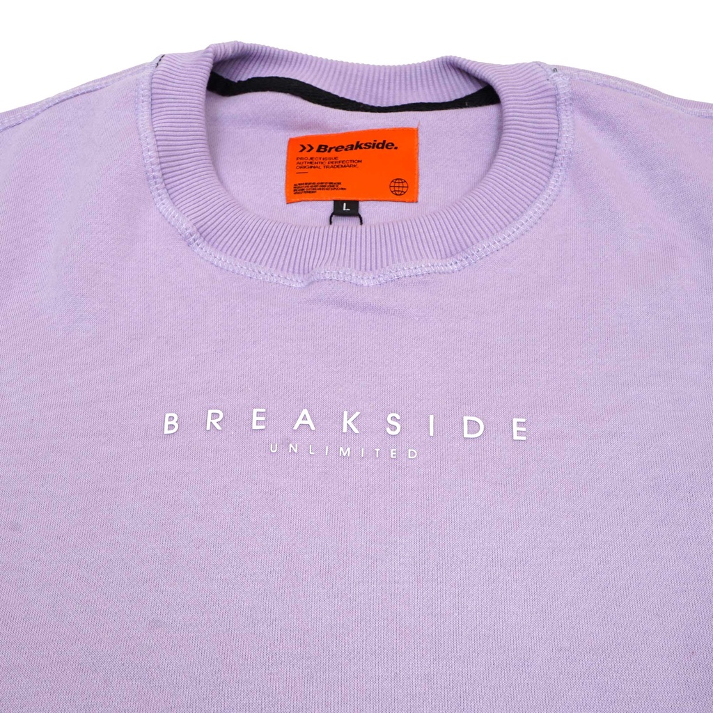 SWEATER OBLONG PREMIUM / SWEATER PREMIUM / CREWNECK PRIA WANITABreakside Crewneck Let It Be - Lilac