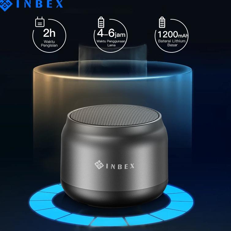 タ INBEX mini-Speaker Bluetooth Wireless HD Audio TF Card Support Bass Stereo Call /Bluetooth 5.0/TWS