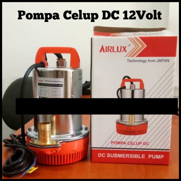 Pompa Celup DC 12Volt Pompa Rendam Kolam Ikan Airlux