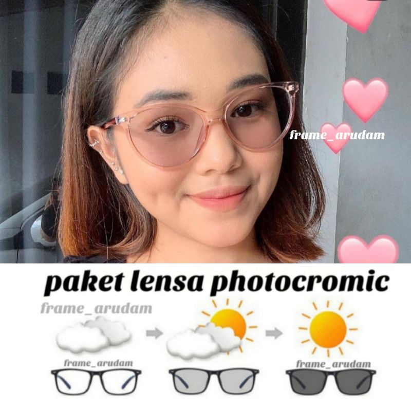 KACAMATA 6265 BLUERAY PHOTOCROMIC/ kacamata minus/normal / kacamata murah