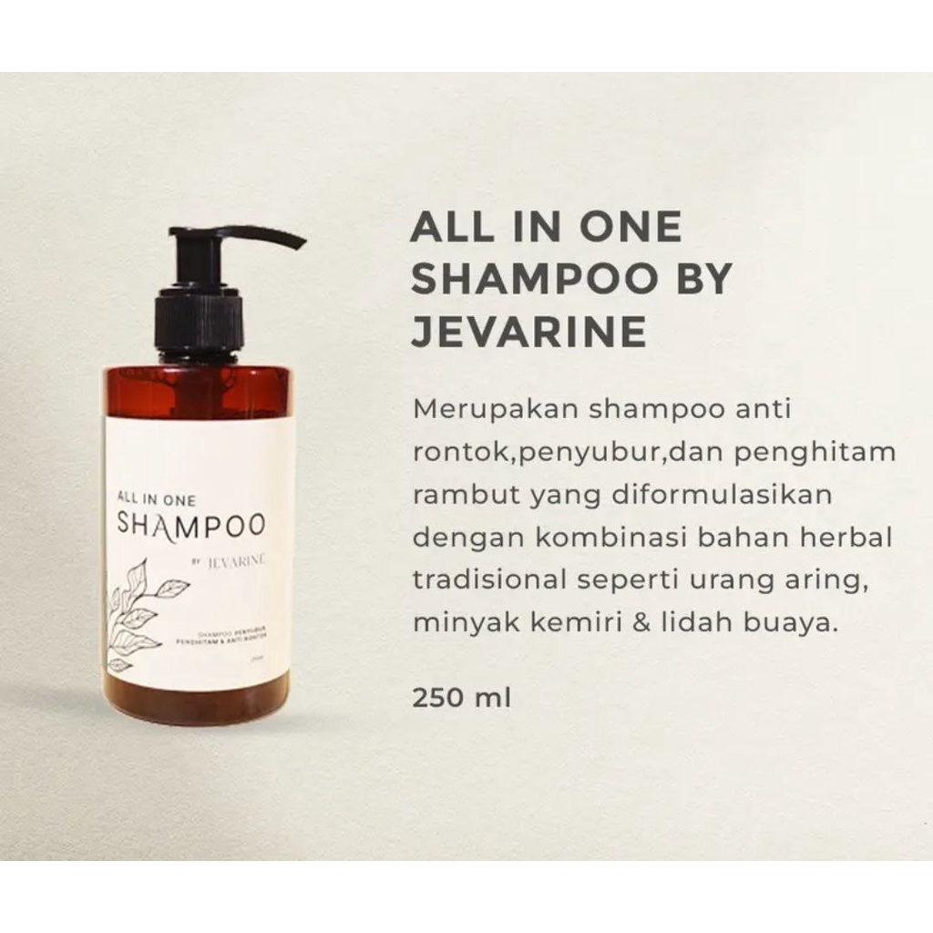 Shampo Javarine All in One Anti Rambut Rontok JEVARINE SHAMPOO ORIGINAL SHAMPOO RONTOK PENUMBUH RAMBUT