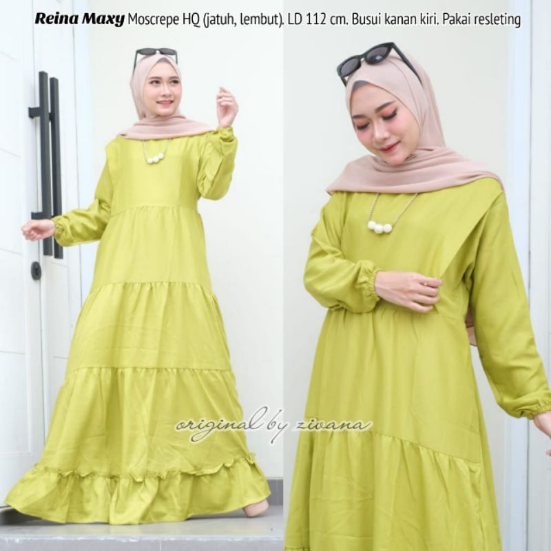 Gamis MOSCREPE BUSUI, LD ±118cm //JF623