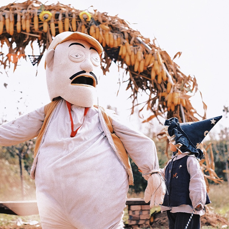 Topi Penyihir Desain Bintang Dan Bulan Warna Biru Untuk Cosplay Halloween