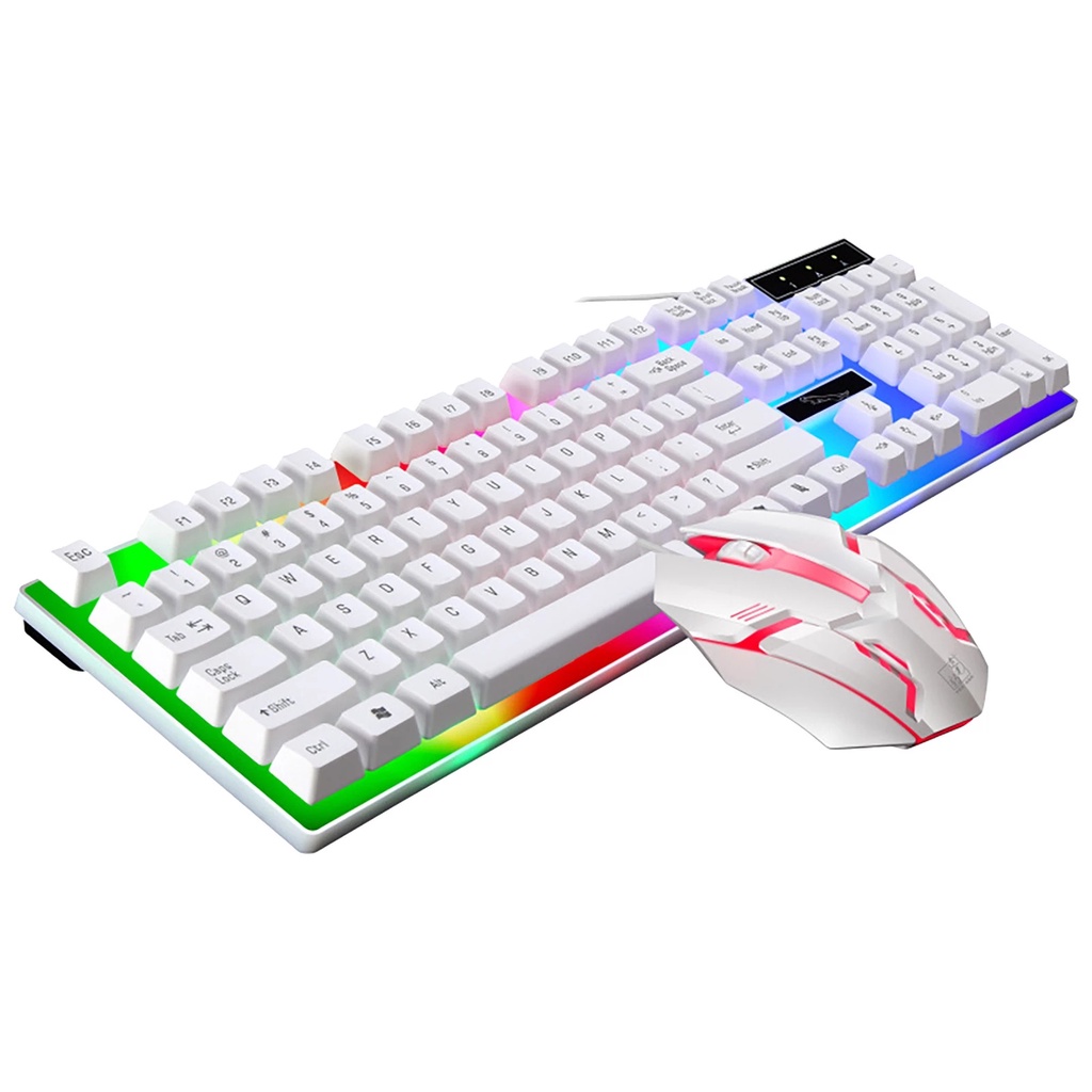 G21B wired keyboard and mouse set, color LED backlight, 104 keys, mechanical keyboard