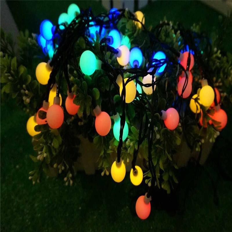 INDOMINI Lampu Tumbbler Anggur 10 METER 50LED / Lampu TMBLR Bunga Warna Rainbow 10 METER E007