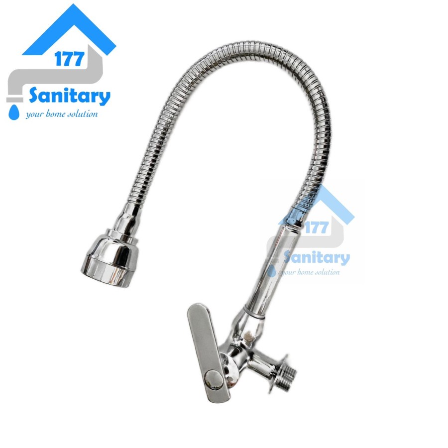 Kran Sink Dapur Flexible 2in1 MURAH 6056 - Keran air Sink Wastafel Tembok Dapur Cuci Piring 2 in 1 Minimalis