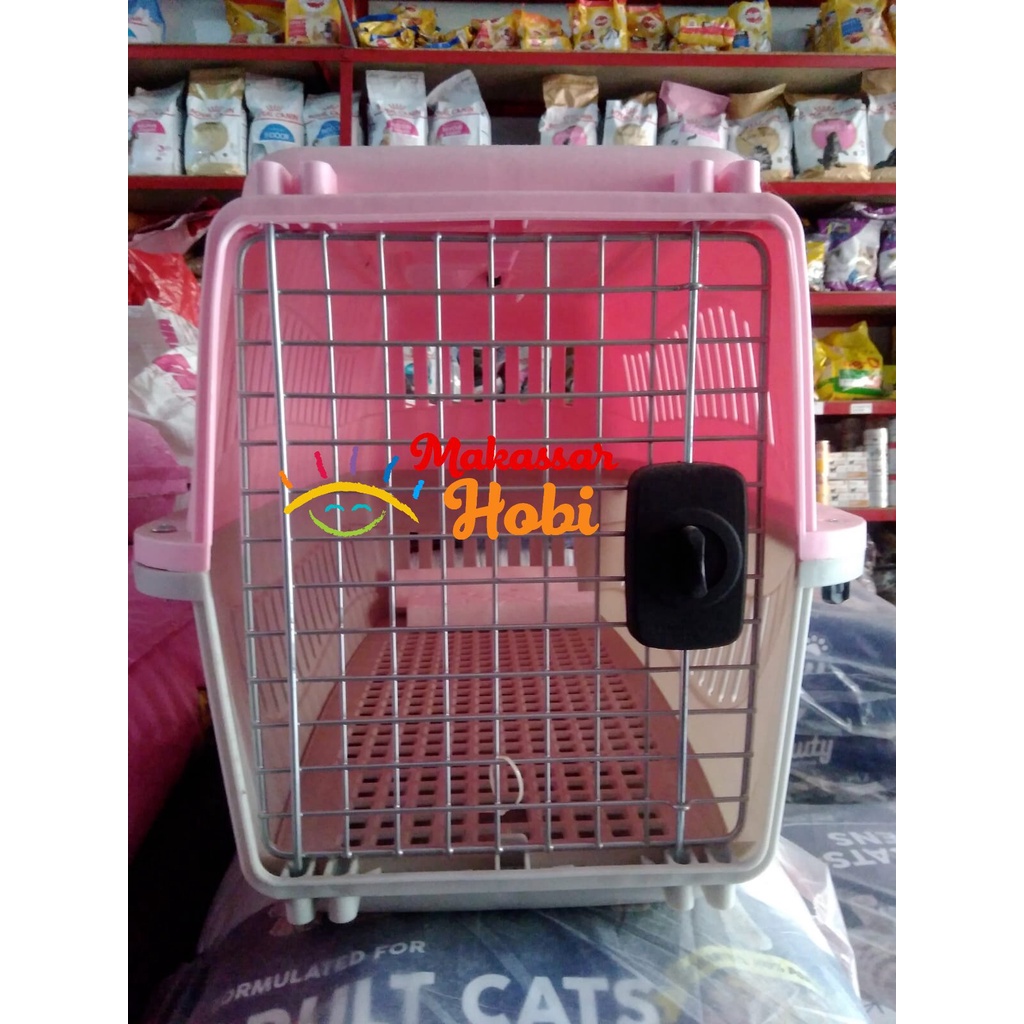 Pet Cargo Medium Tas Travel Kucing Anjing Kelinci Reptil Kennel Box