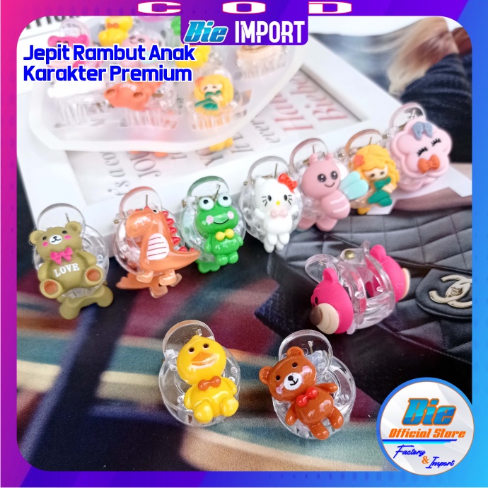 Jepit Jedai Anak Transparan Karakter 2 Sisi Premium Impor Best Seller