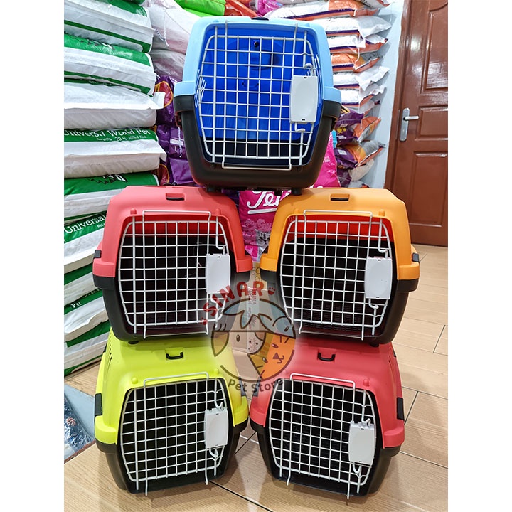 Pet Cargo Petopia Medium Hewan Kucing Anjing Kelinci Murah 55 x 35 x 32 cm Travelling Tas Kandang