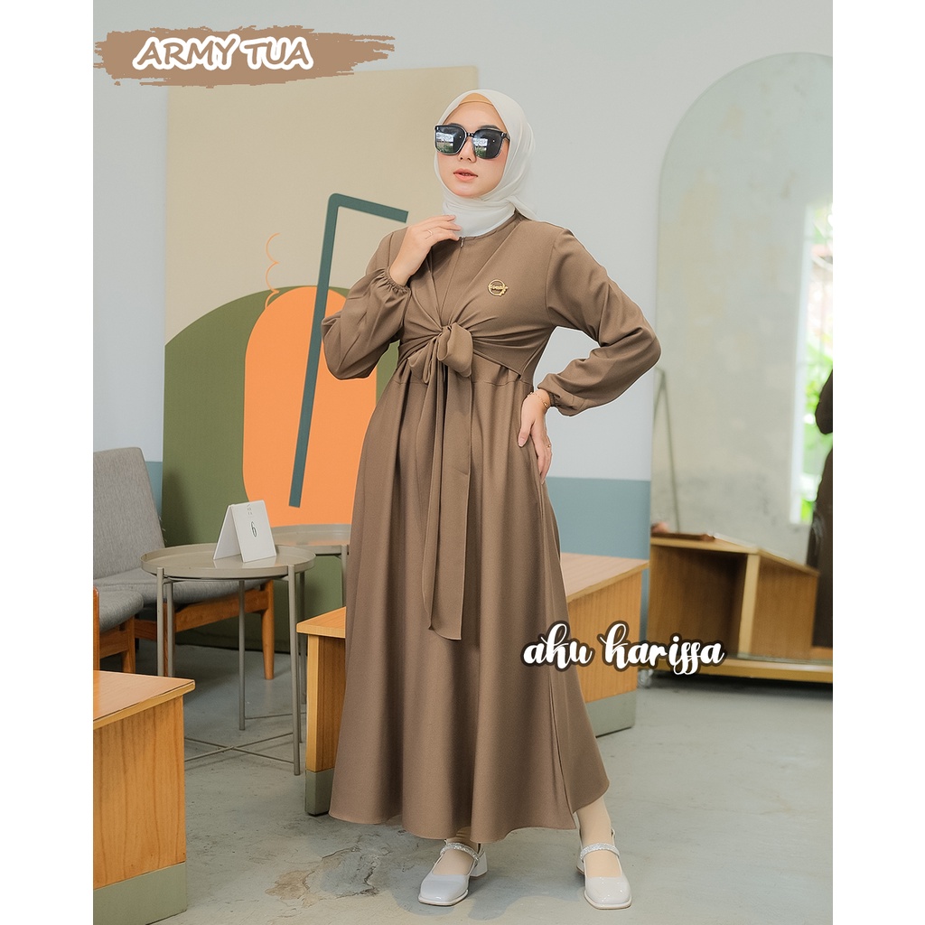 Haziqa Midi Dress Terbaru Aku Karissa Original