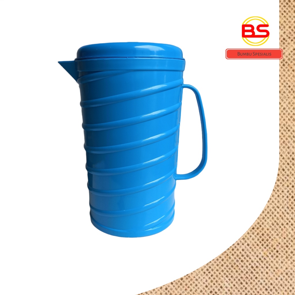 Teko Plastik Air Minum 1.5 Liter / Jug / Pitcher Plastik / Teko Ulir Plastik / Teko Serbaguna Ulir / Teko Eskan / Teko Plastik Warna