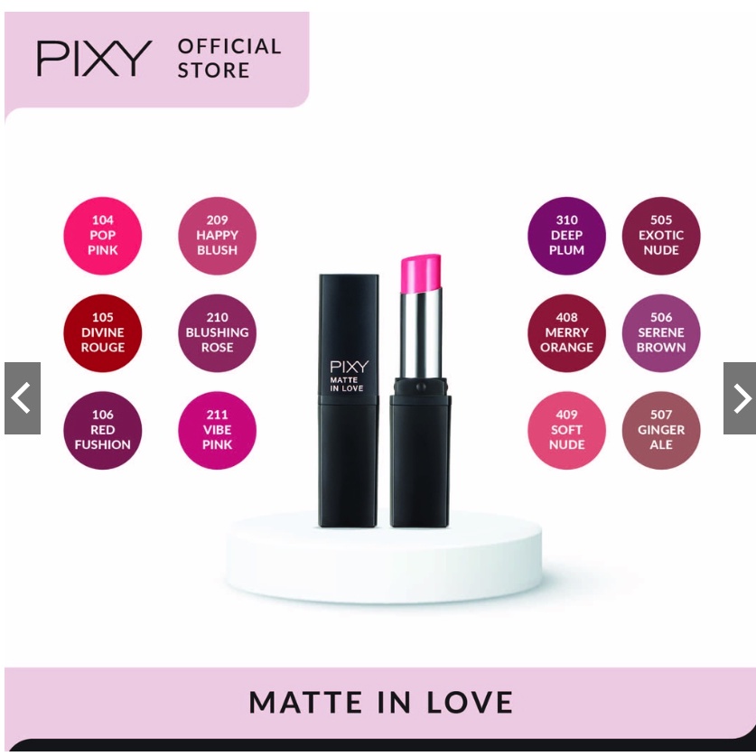 Pixy Lipstick Matte In Love