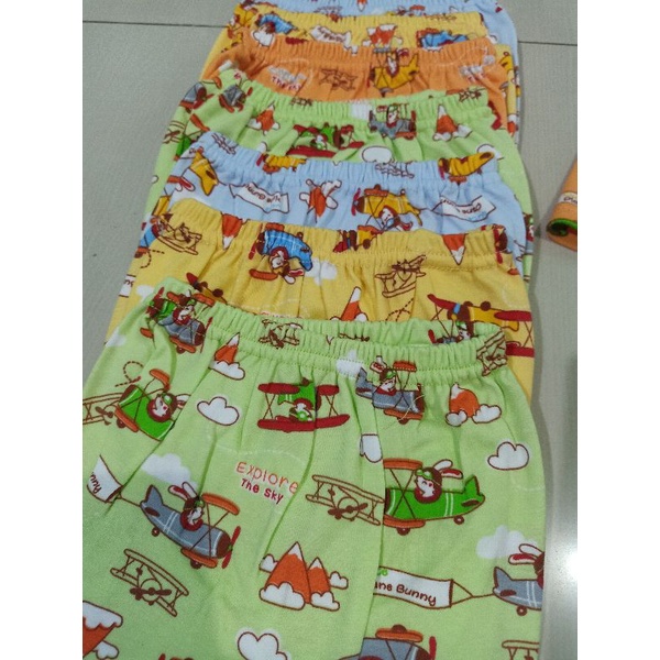 Celana Pendek Bayi dan Anak Halus SNI Zoko Motif Print