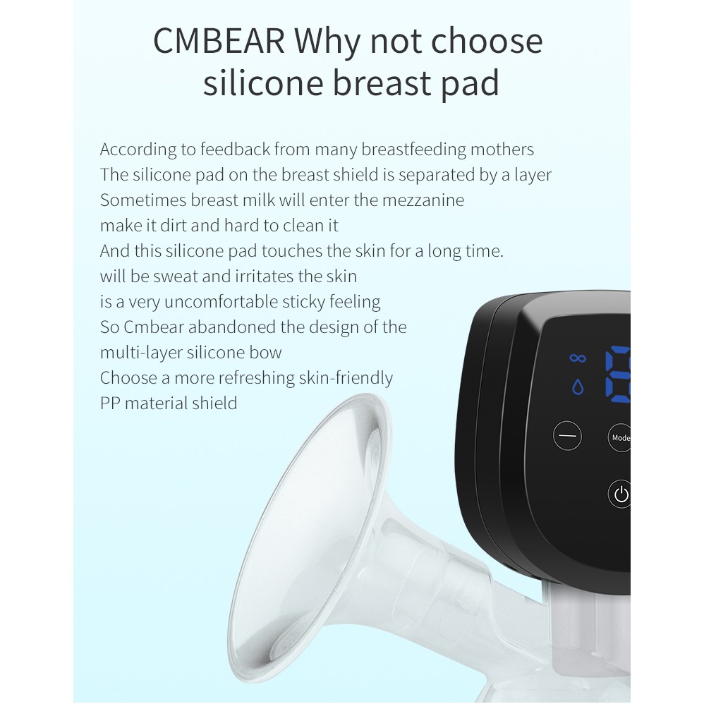 [ Rechargeable ] Cmbear Pompa ASI Elektrik BPA Free All In One / Electric Breast Pump