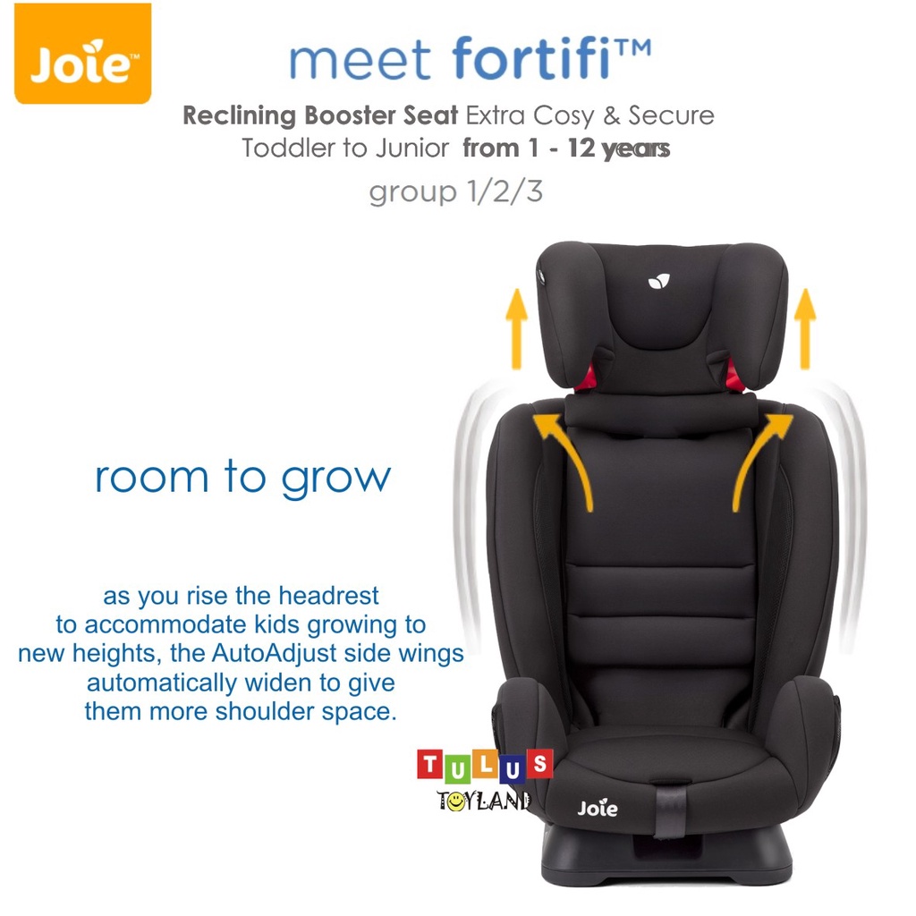 Khusus GOSEND - Joie Meet FORTIFI Recline Booster Car Seat dudukan kursi mobil anak every stages carseat