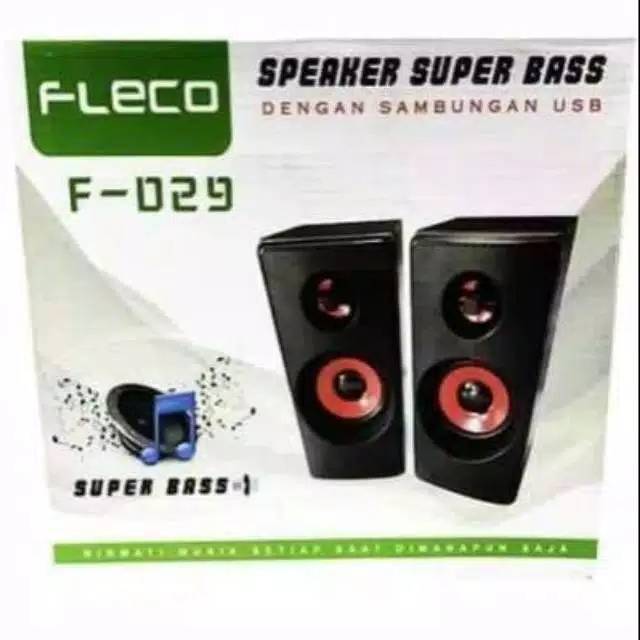 Speaker Aktif FLECO F-029 Speaker Laptop Komputer Dan Hp Super Bass .