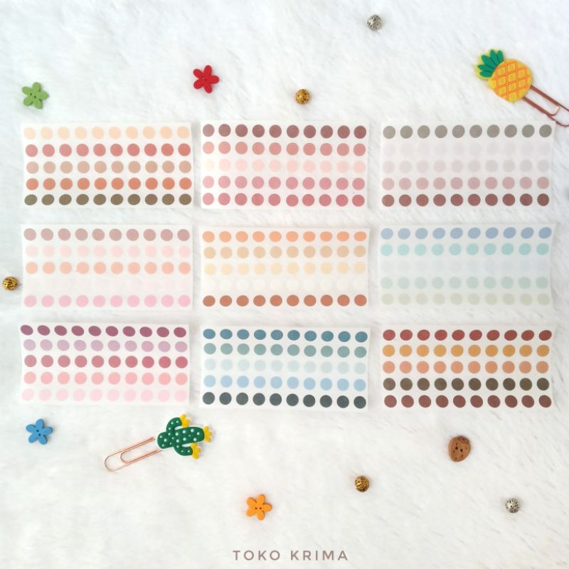 

Stiker Bulat Sticker Dot Kecil Lembaran Diameter 0,7cm (Shared)