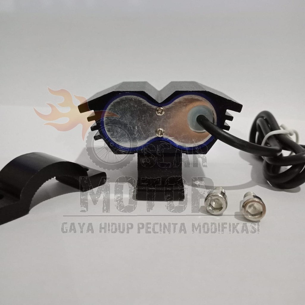 Lampu tembak model owl led 2 mata lampu sorot ultrafire 2mata burung hantu bandungan rx king byson motor