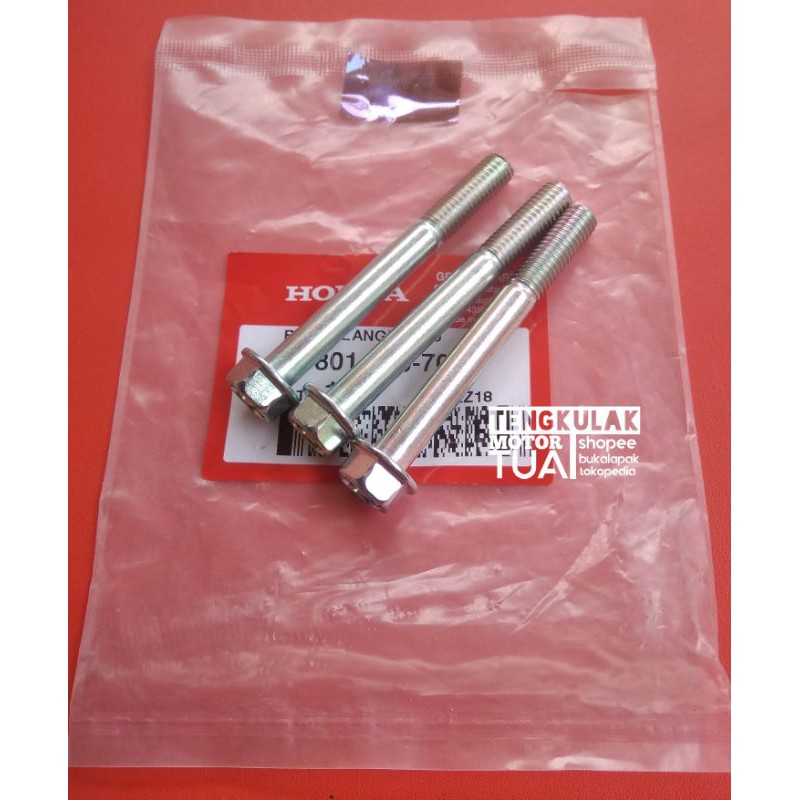 baut Gantungan rangka mesin atas ori AHM cb cg gl 100 125 cb100 cb125 gl100 gl125 cg110 cg125