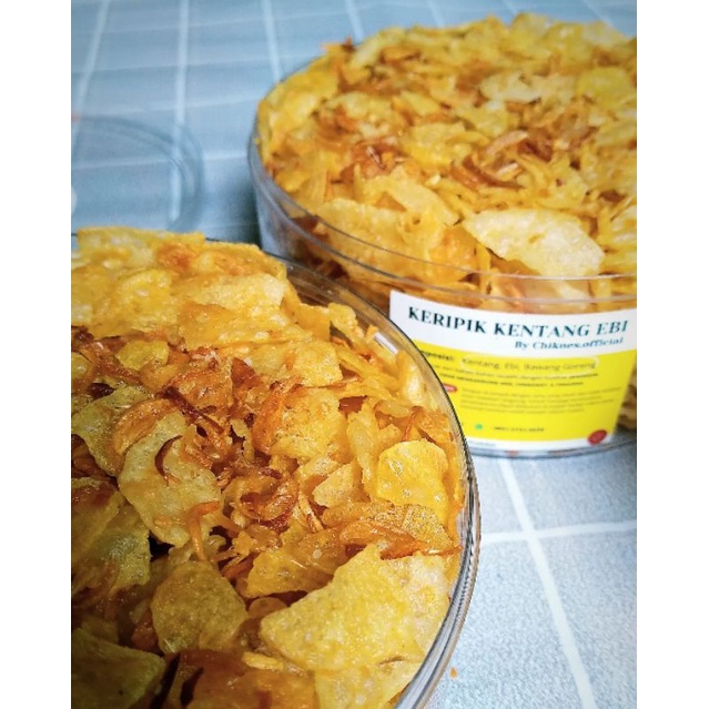 

Keripik Kentang Ebi Bawang Goreng by Chiknes Official