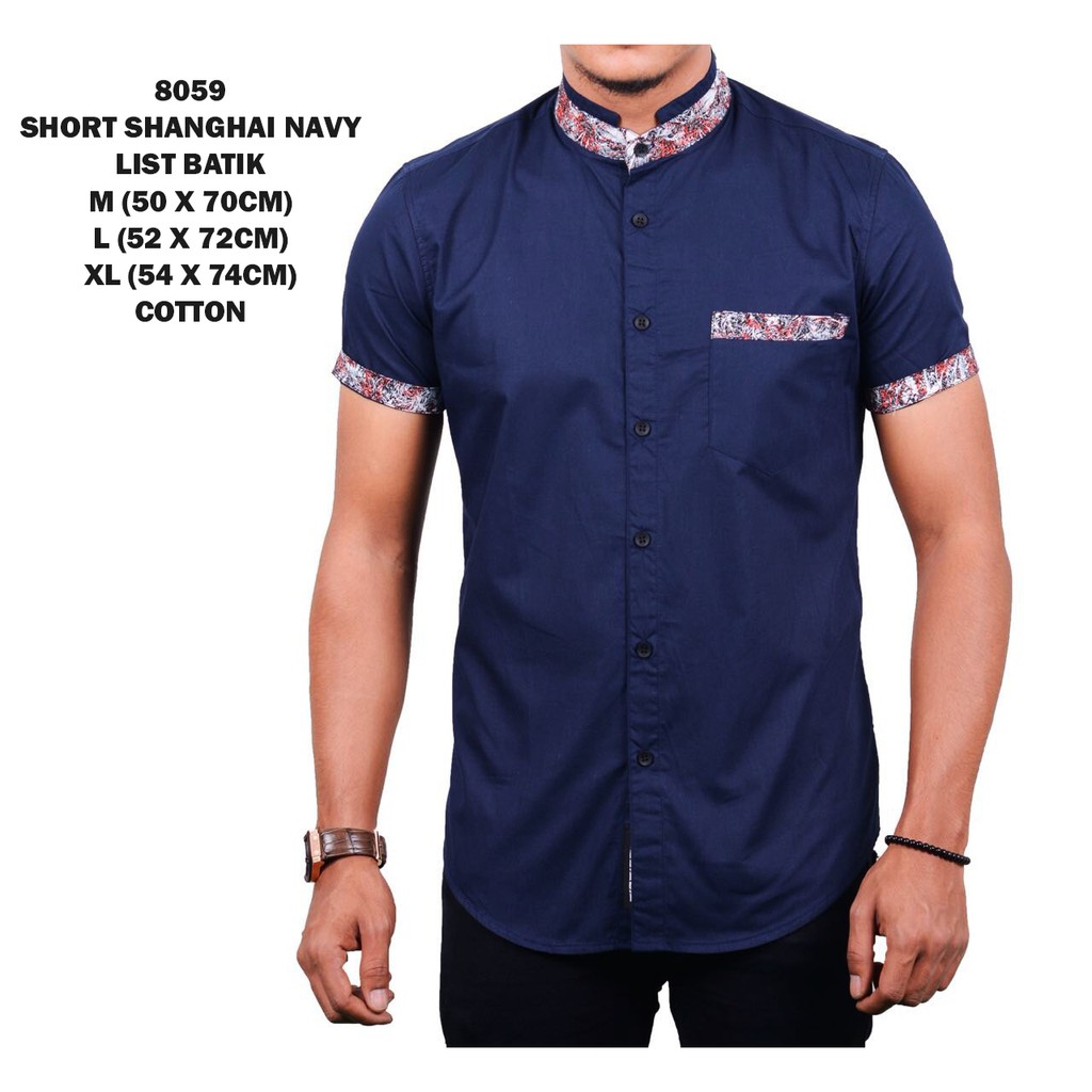 Simpleclothes Baju Kemeja Pria Lengan Pendek Biru Dan Simpleclothes Baju Kemeja Pria Lengan Pendek Biru Dan