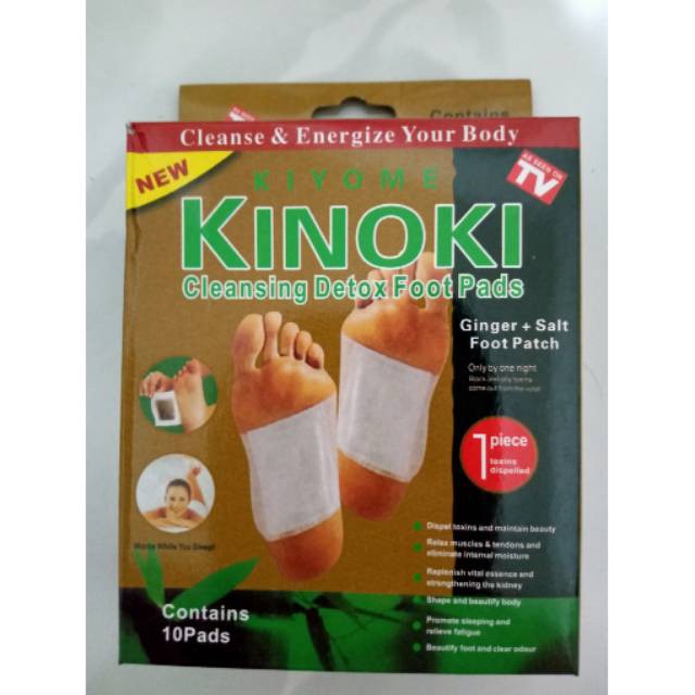 kinoki detox kaki gold asli 100% original 1 box isi 10 sachet