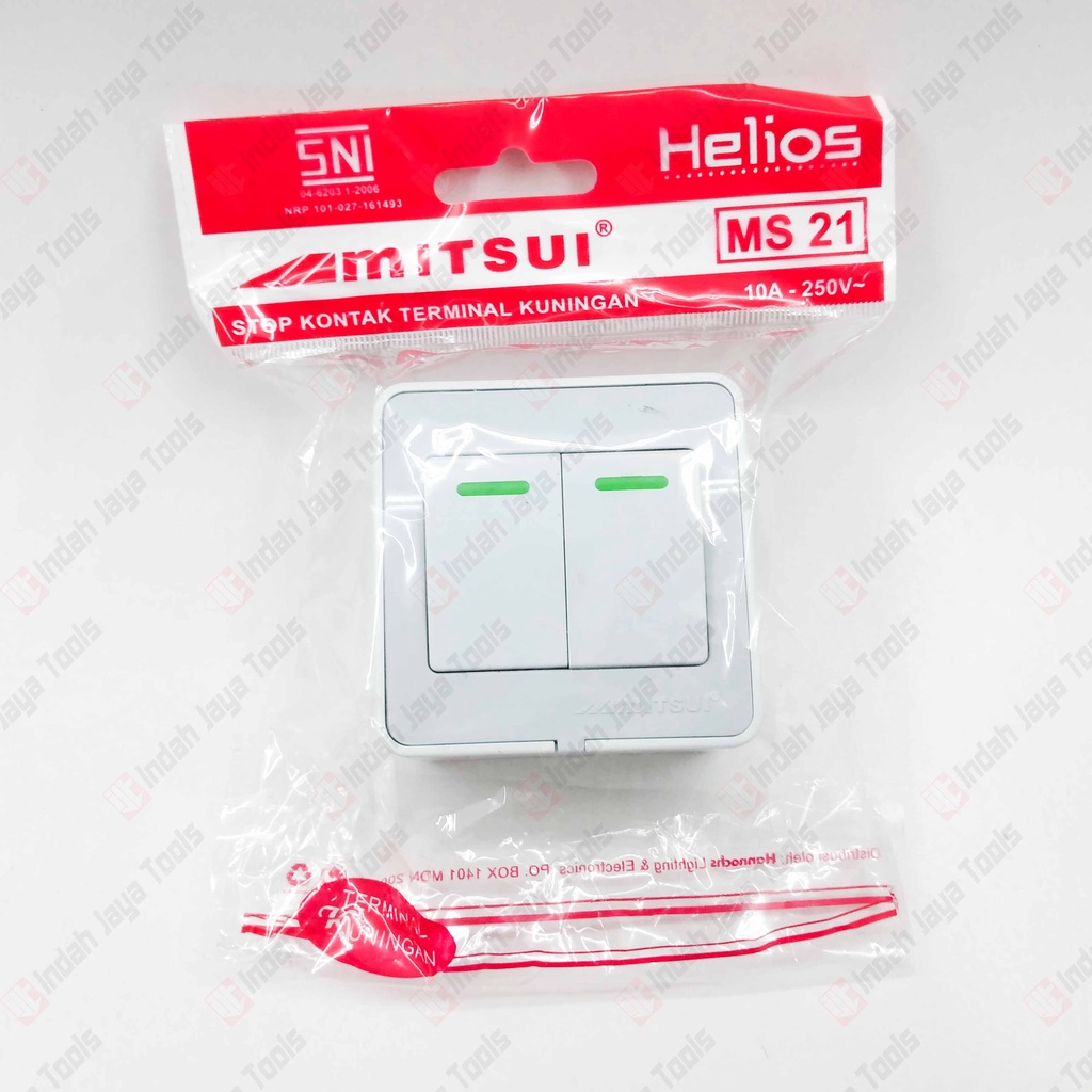 MITSUI HELIOS MS 21 OB Saklar DOUBLE GANDA Outbow Kotak Tempel Lampu