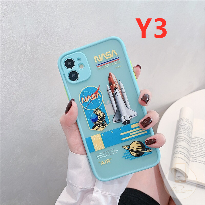 Casing Oppo Reno 5 Reno 4 F A54 A15 A15s A92 A53 2020 A3s A5 2020 A9 2020 A11 A1k A5s A11K A12 A33 2020 A7 A52 A72 A31 2020 F9 F9pro F11 Vivo Y30 Y50 Y15 Y12 Y17 Y30i Narzo20 Camera Protection Tide Brand NASA Skin Feel Phone Case-4