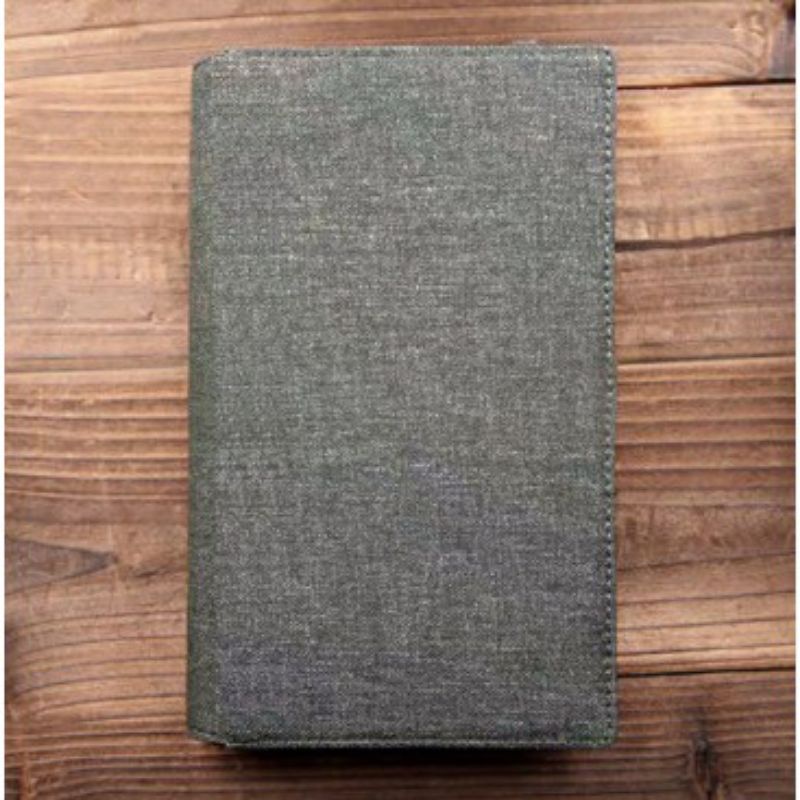 Dompet Pria Dompet Kanvas Nilon Tebal JK015 GREY Dompet Pendek Passport + BOX